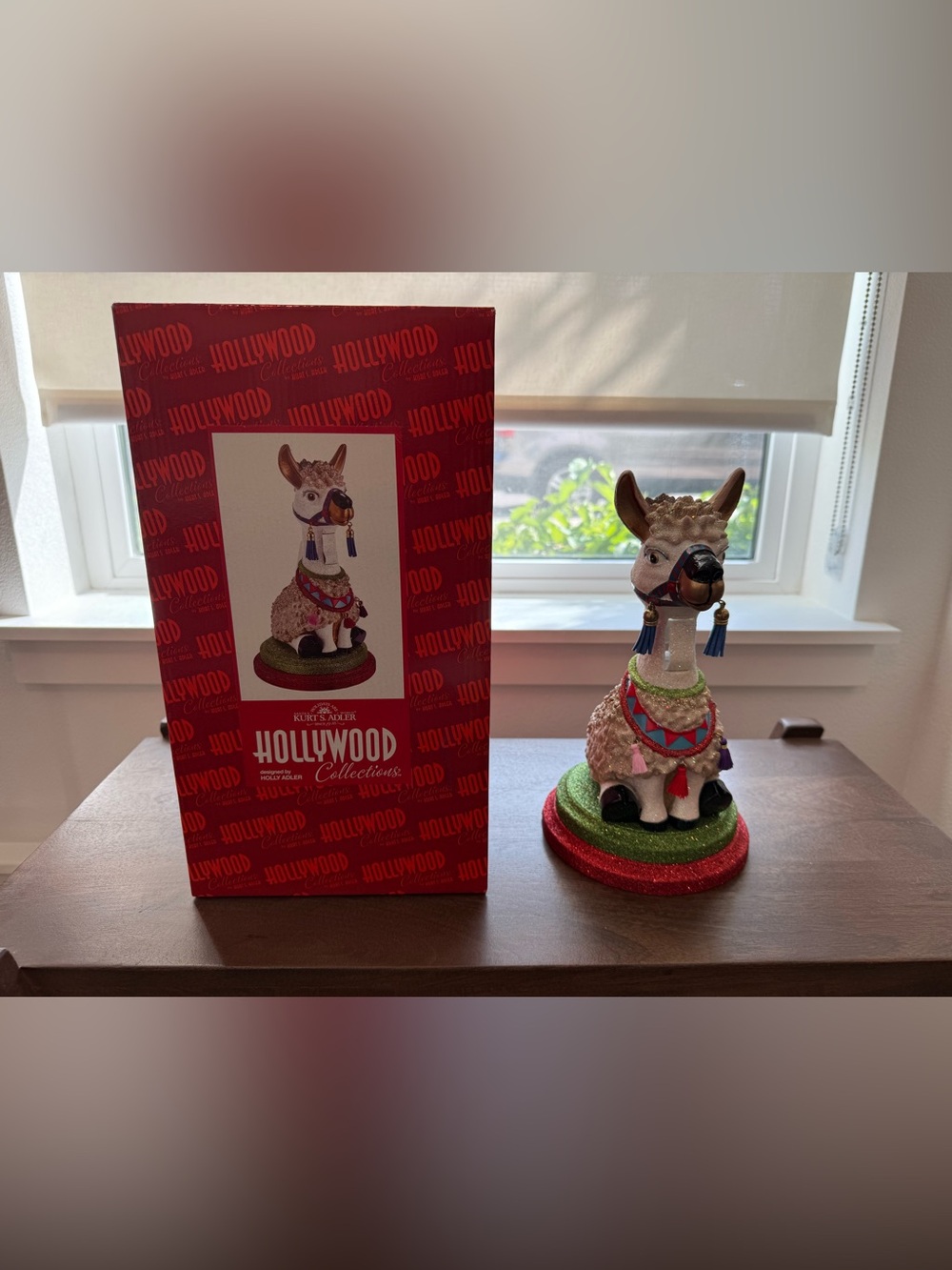 Festive Llama Figurine - Multicolor